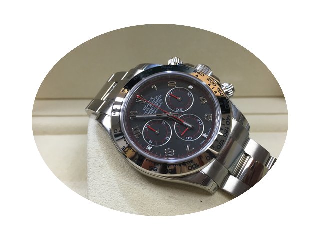 Rolex Daytona 116509 WHITE GOLD BLACK DI...
