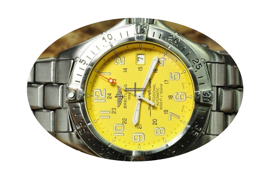 Breitling Superocean with Yellow Dial...