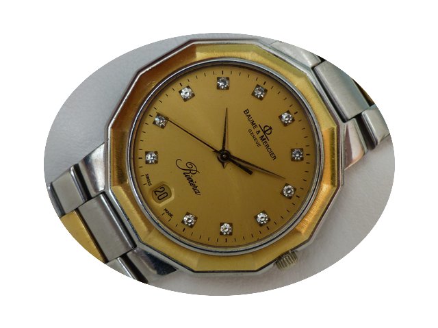 Baume & Mercier Riviera Stahl-Gold -...