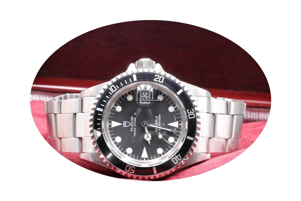 Tudor Submariner 79090 BLACK DIAL UNPOLI...