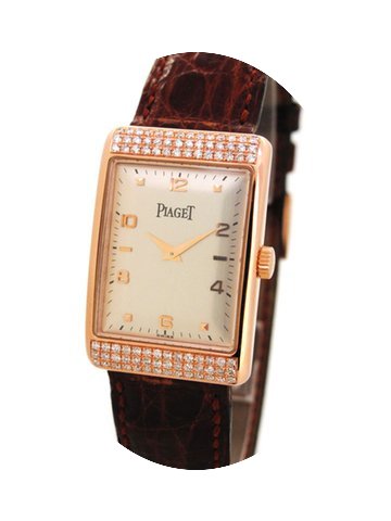 Piaget 9952 18K Rose Gold, Custom Diamon...