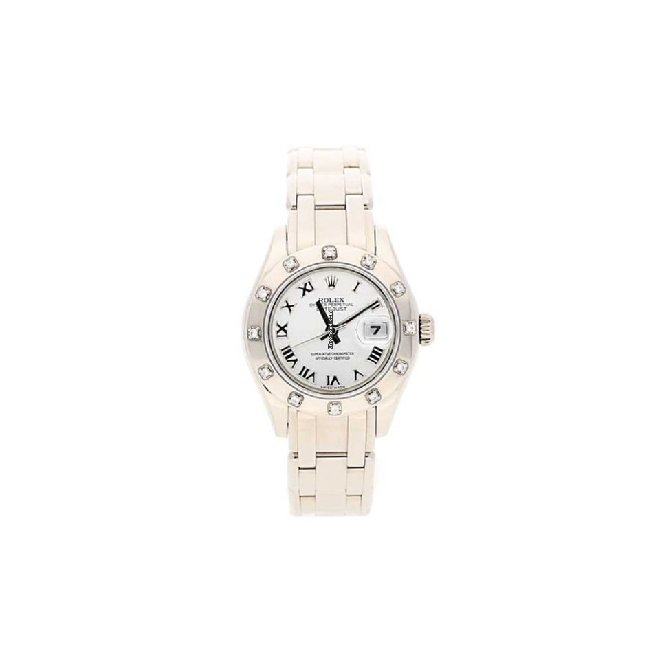 Rolex Pearlmaster 80319 Ladies 18ct Whit...