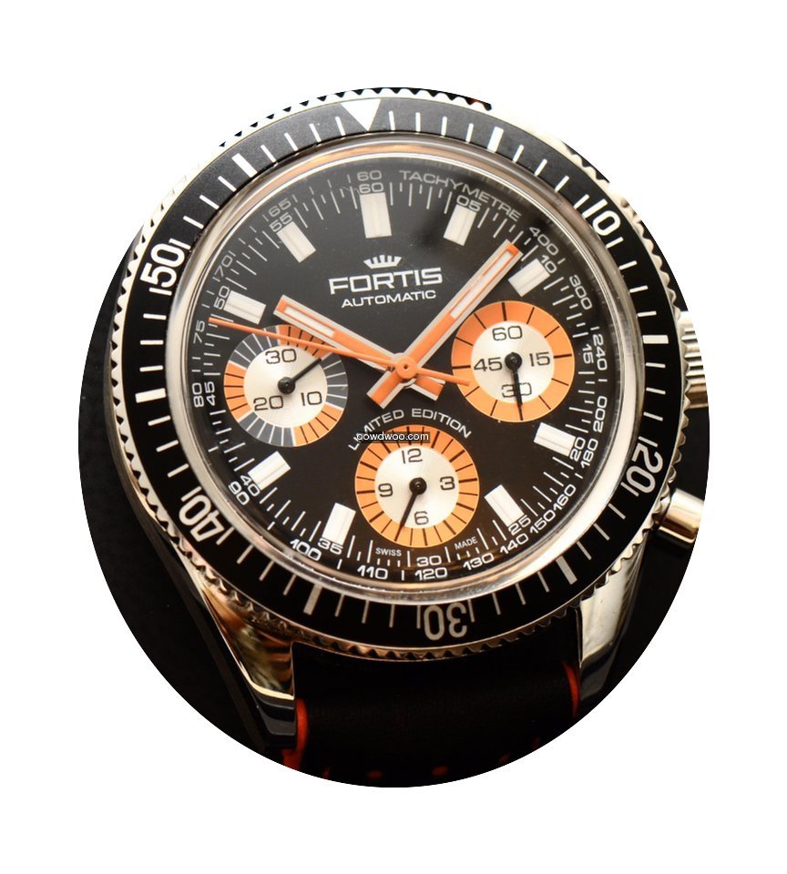 Fortis Chronograph Kasten Papiere stahl ...