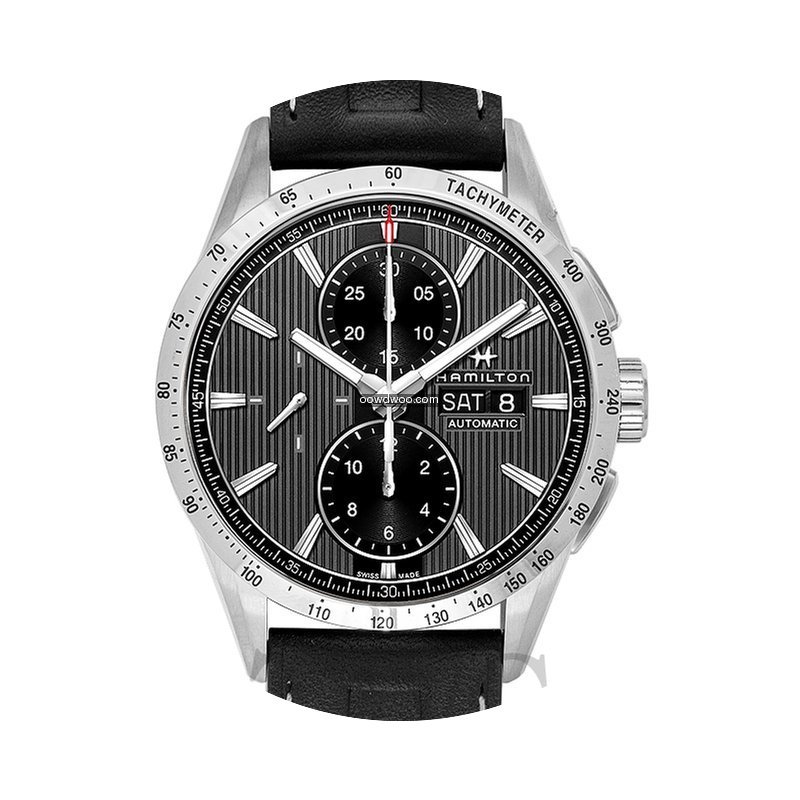 Hamilton Broadway Auto Chrono Black Stee...