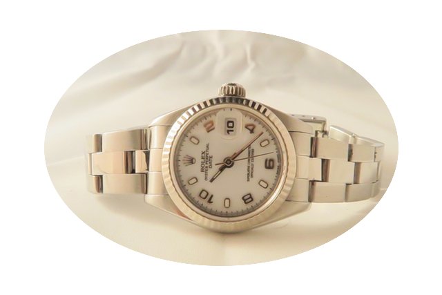 Rolex Date Oyster Perpetual White Dial...