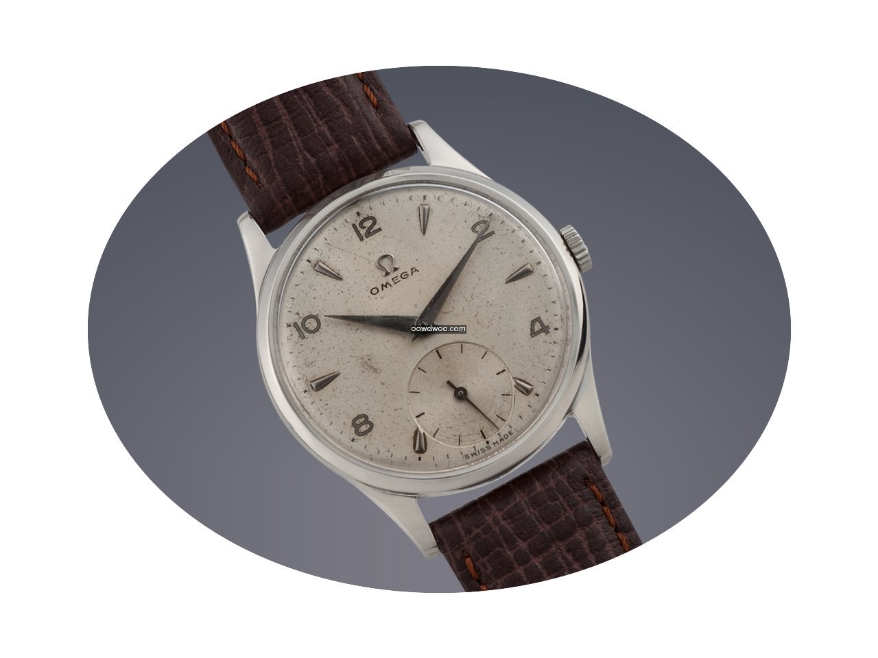 Omega stainless steel manual wind watch...