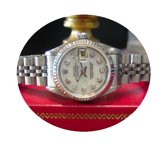 Rolex Datejust Stainless Steel White Gol...