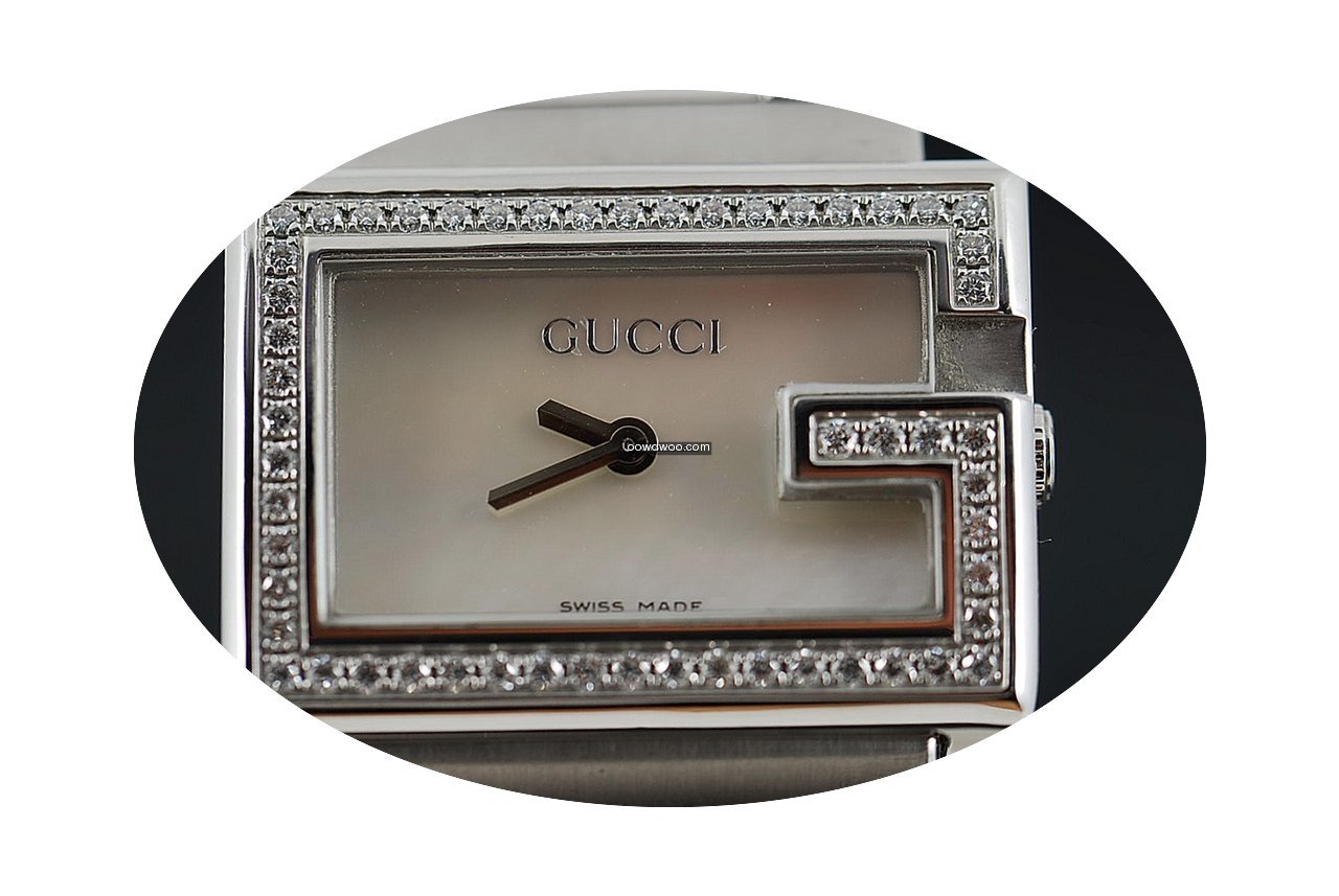 Gucci 100 G - Rectangle Diamond Quartz...