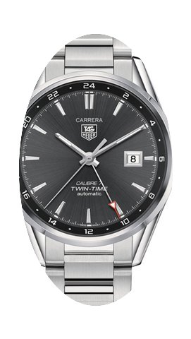 TAG Heuer Carrera Twin Time 41mm Mens Wa...