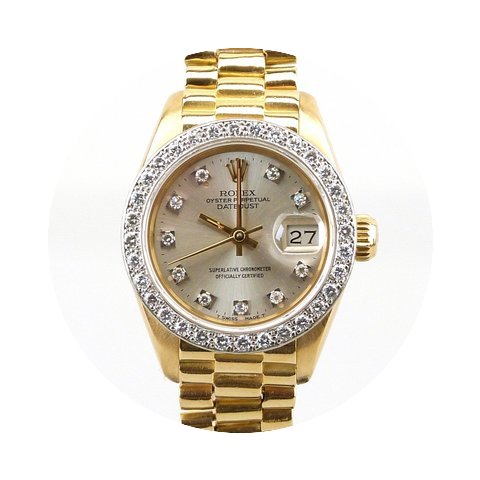 Rolex Oyster Lady Or & Diamants...