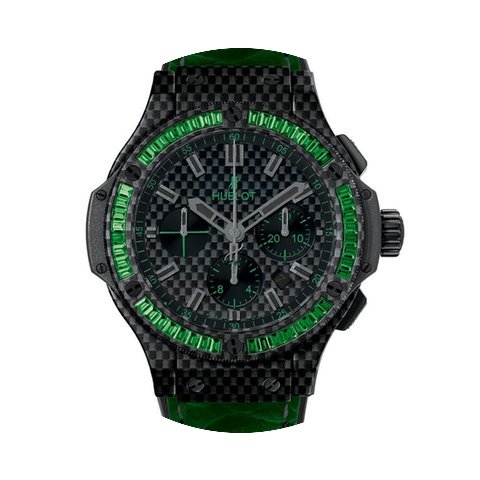Hublot Big Bang 44mm Carbon Green Tsavor...