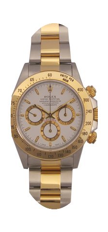 Rolex Daytona Steel & Gold White Dia...