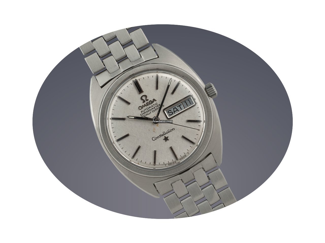 Omega Constellation watch stainless stee...