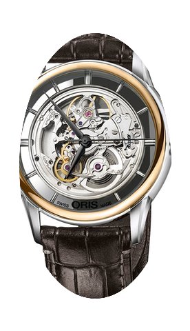 Oris Artelier Translucent Skeleton Mens ...