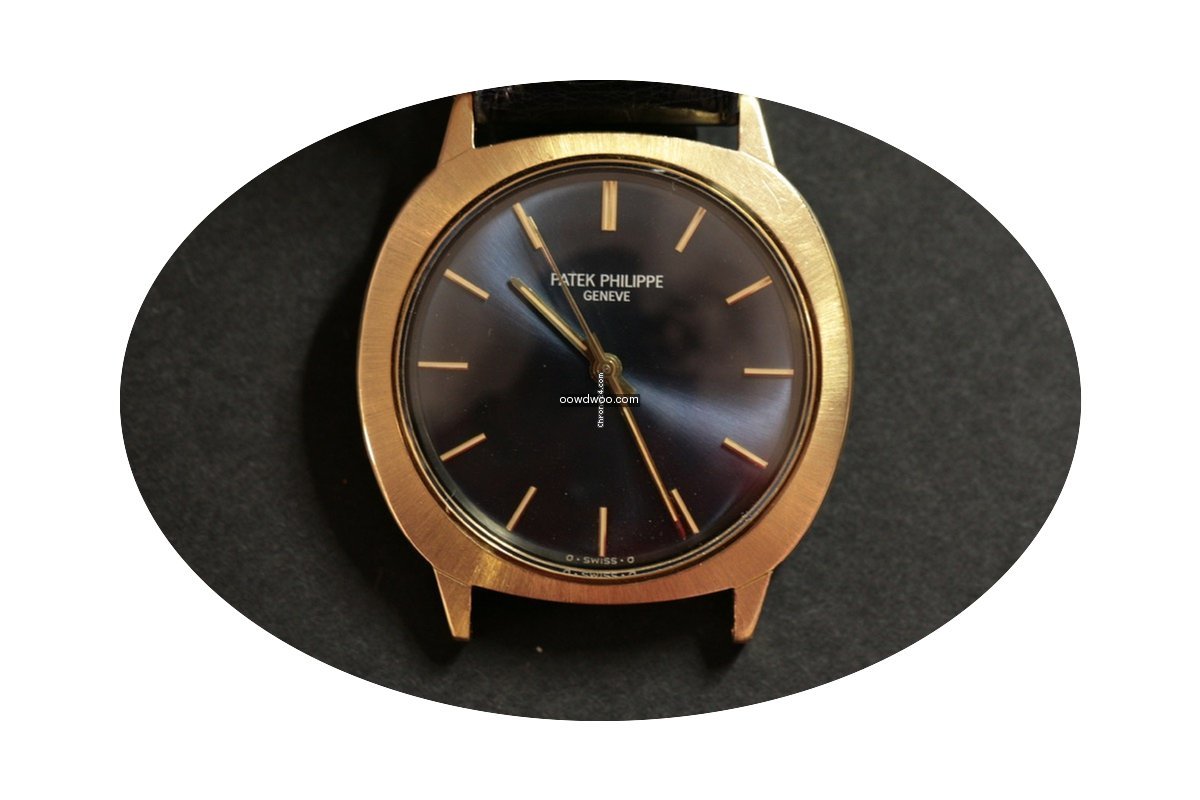 Patek Philippe style calatrava yellow go...