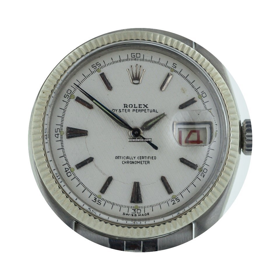 Rolex Datejust 6305, Guilloche Dial, Bub...
