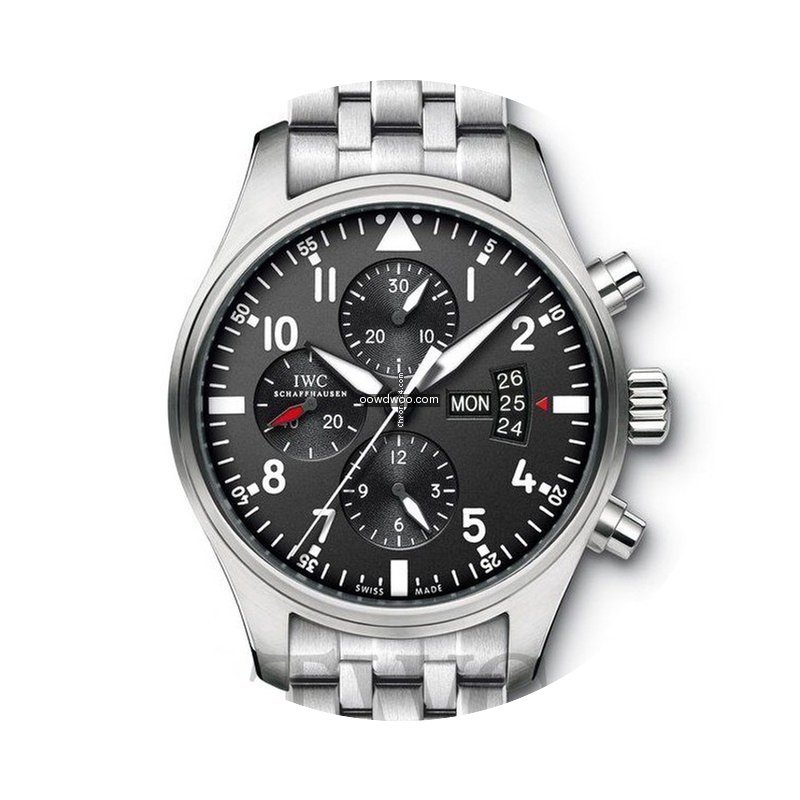 IWC Pilot's Watch Chronograph Black/Stee...