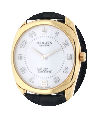 Rolex Cellini 4233 In Oro Giallo E Pelle...