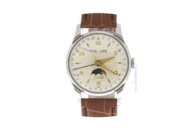 Zodiac Vintage Triple Date Moonphase...