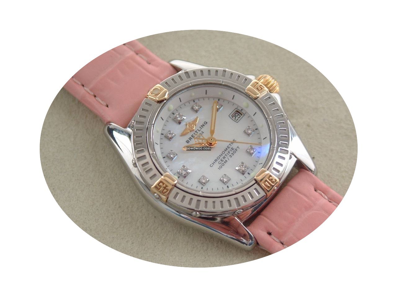 Breitling Callistino St/G mit Brillant P...