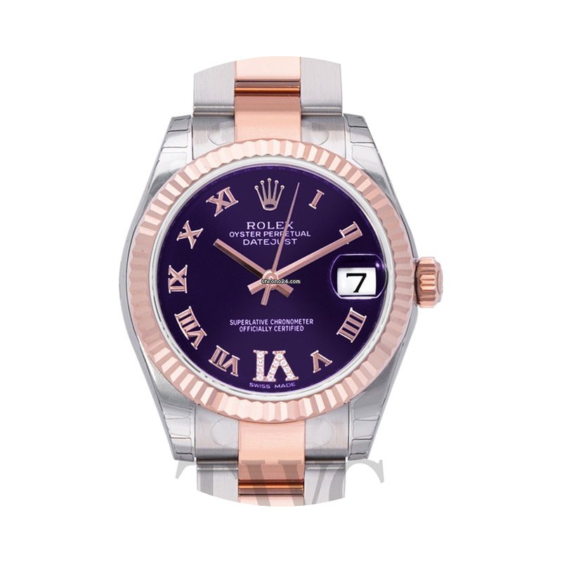 Rolex Datejust Lady 31 Purple Steel/18k ...