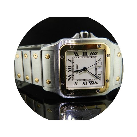 Cartier Santos Galbee Acciaio Oro...