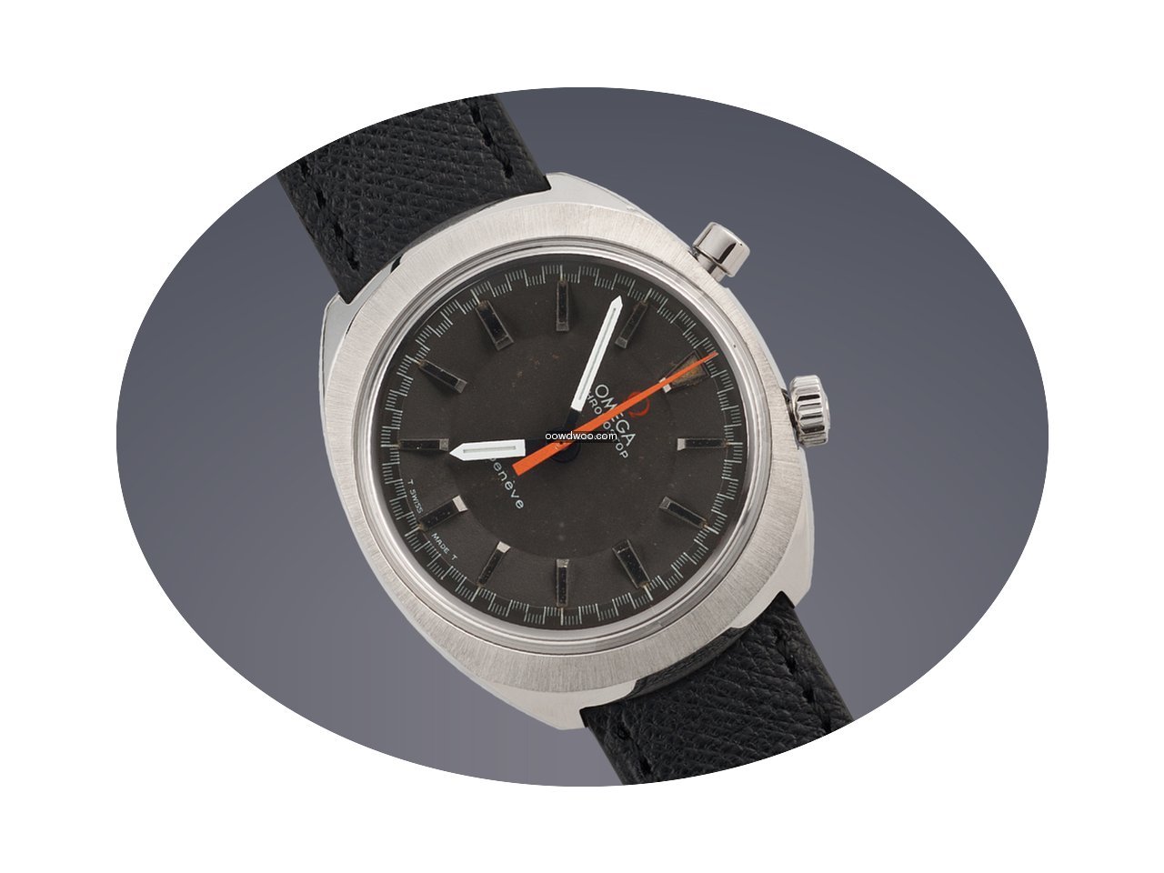 Omega Chronostop 'Drivers' watch steel m...