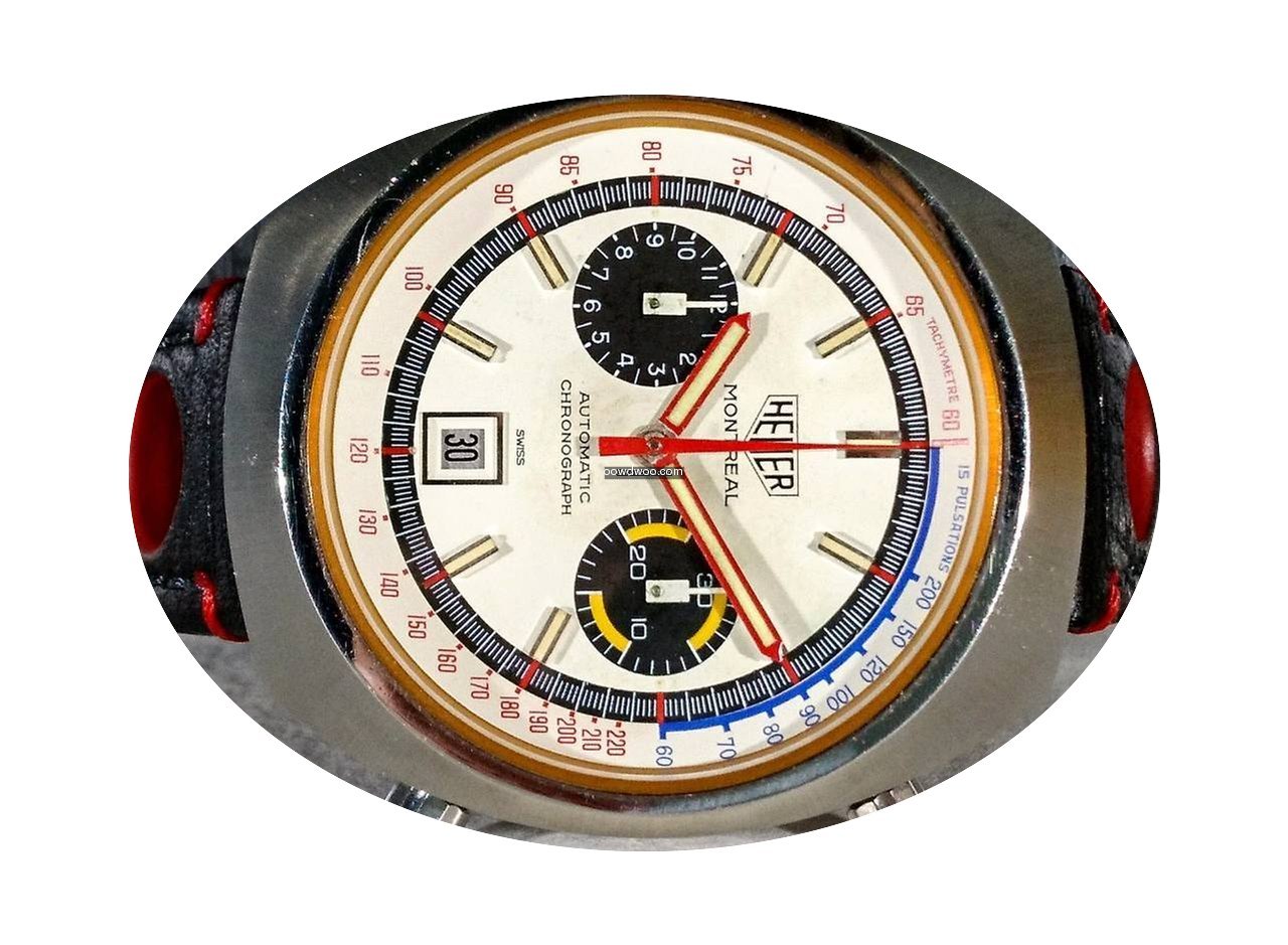 Heuer Montreal Ultra rare White dial 110...