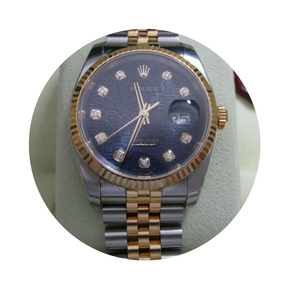 Rolex Datejust36 SS/18K Yellow Gold/Blac...