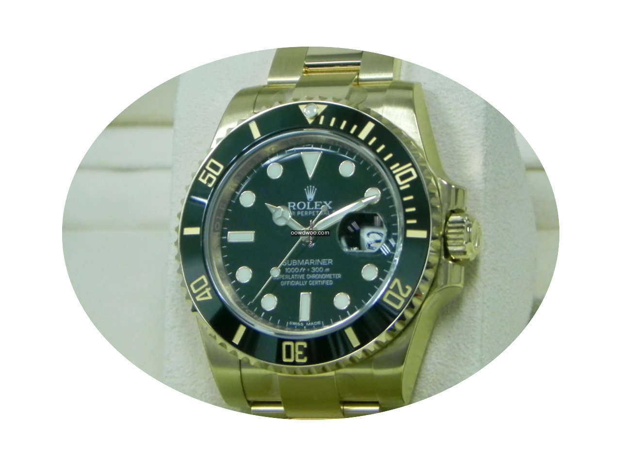 Rolex Full Yellow Gold Submariner Black ...
