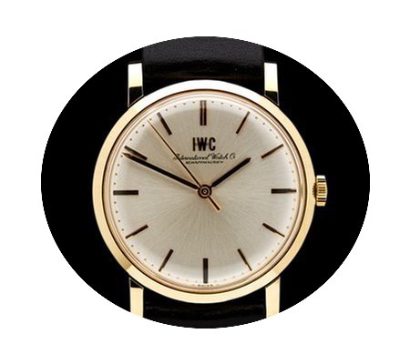 IWC Vintage 14k Yellow Gold Gents Ref.24...