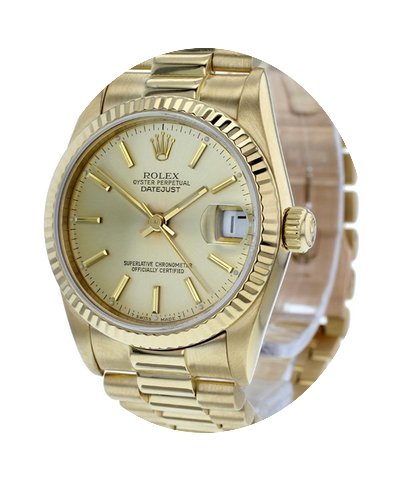 Rolex Datejust 18ct Midsize...