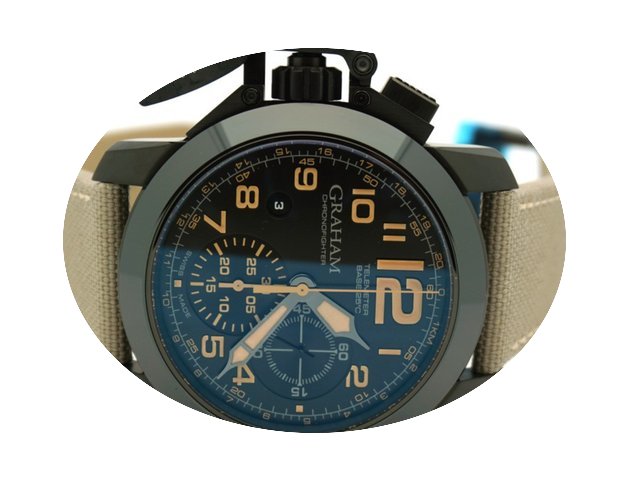 Graham Chronofighter Oversize Black Saha...