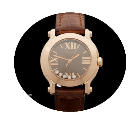 Chopard Happy Sport 18k Rose Gold Ladies...