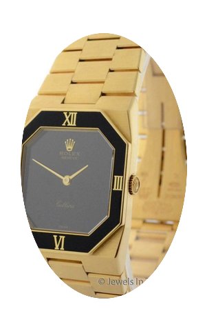 Rolex Cellini Mens 18k Yellow Gold Brace...