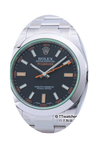 Rolex Milgauss 116400GV Green Sapphire 2...