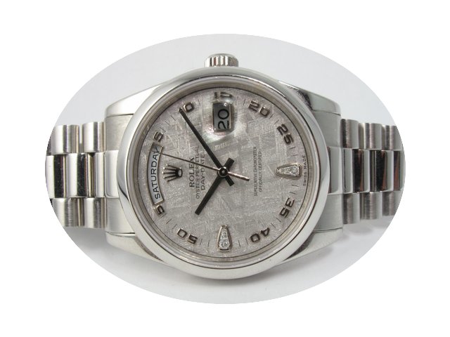 Rolex Platinum Day-Date President Meteor...