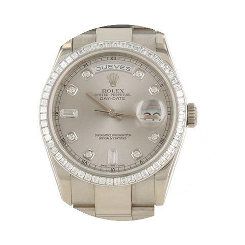 Rolex Day-Date 118399 Princess Cut Diamo...