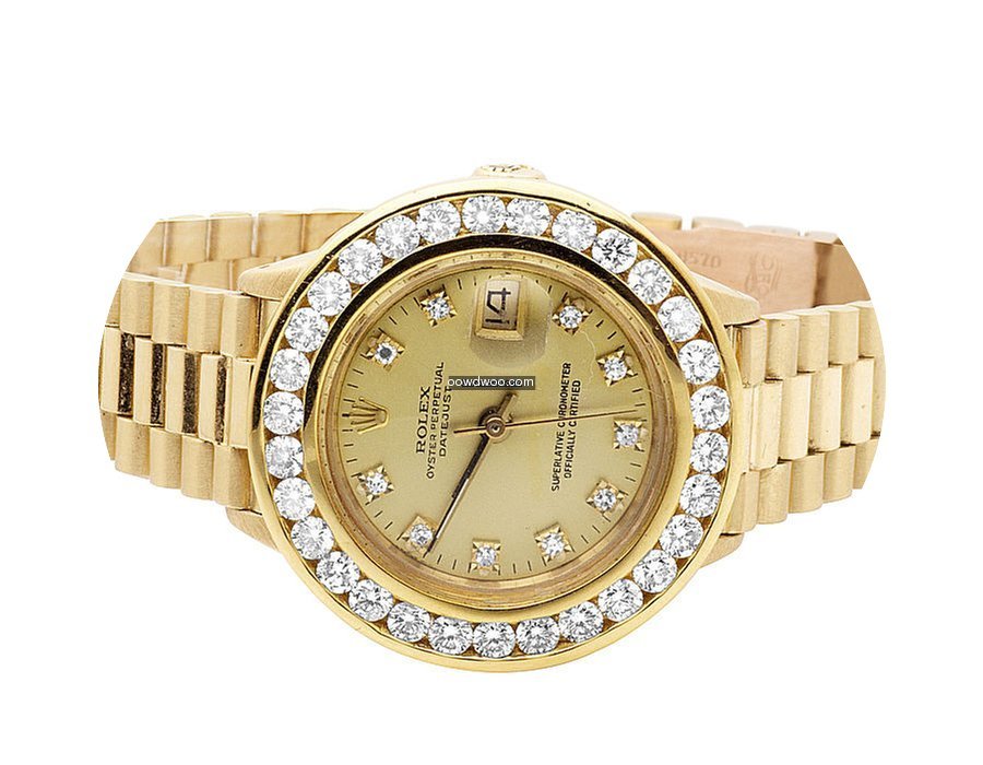Rolex 18K Ladies Yellow Gold Rolex 6901 ...
