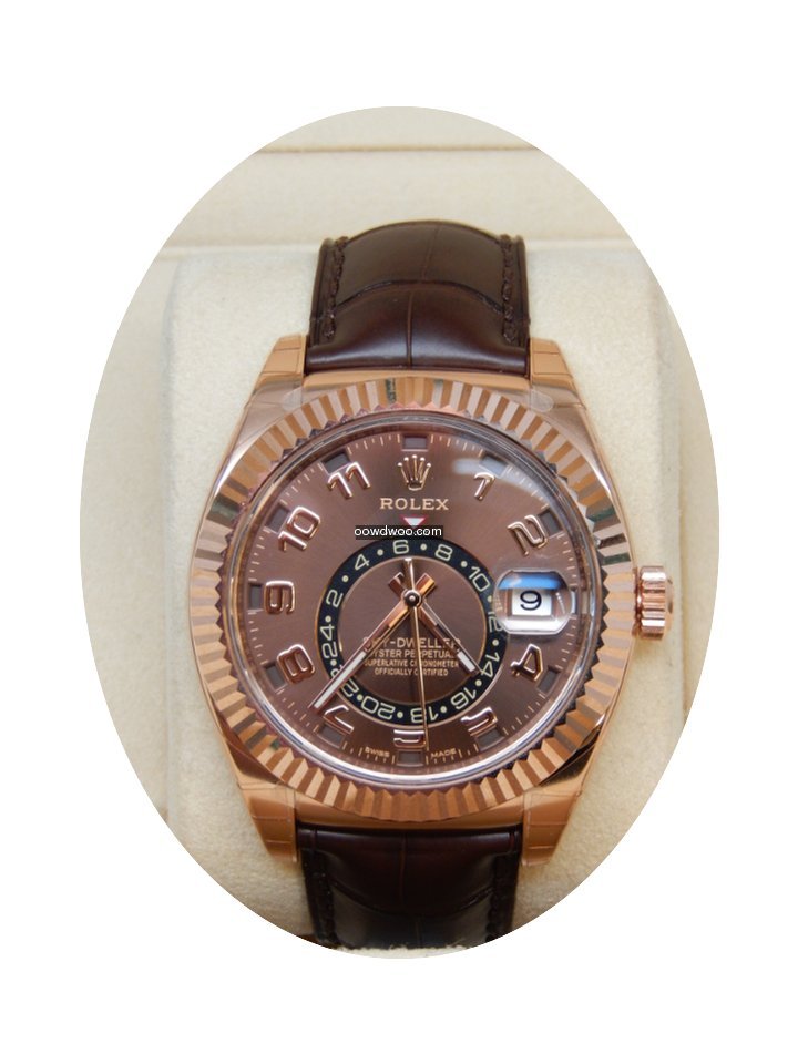 Rolex Sky-Dweller 326135 Chocolate Arabi...