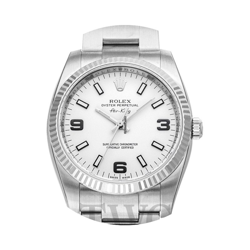Rolex Air King White Steel 34mm - 114234...