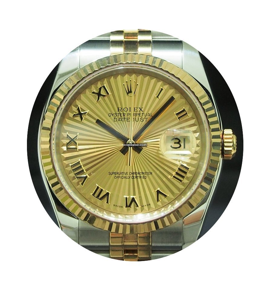 Rolex 116233 Sunbeam Roman Dial...