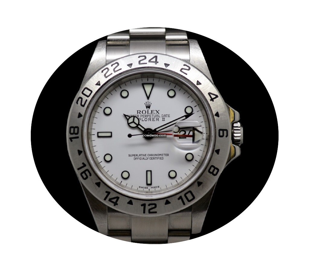 Rolex Explorer II 16570 No Holes...