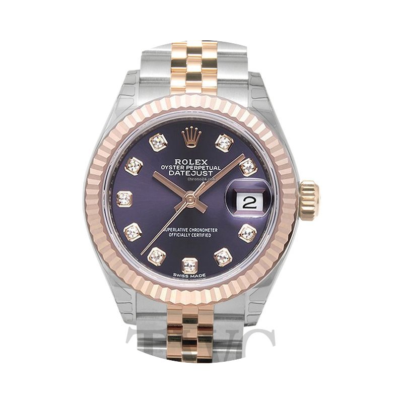 Rolex Lady Datejust 28 Purple Steel/18k ...