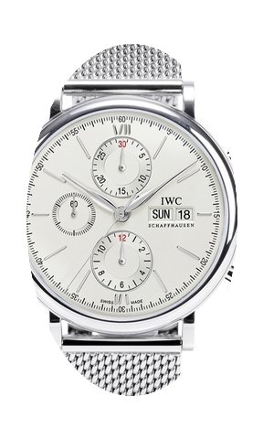 IWC Portofino Chronograph Milanaise-Stah...