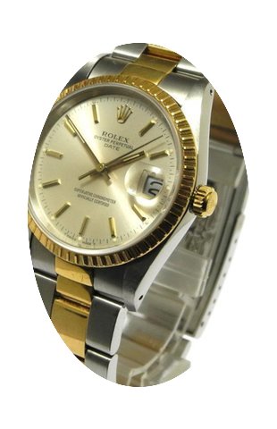 Rolex Date 2tone Stahl 18kt 750 Gg Ref 1...