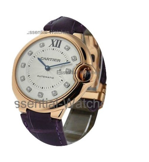 Cartier Ballon Bleu Mid Size with Diamon...