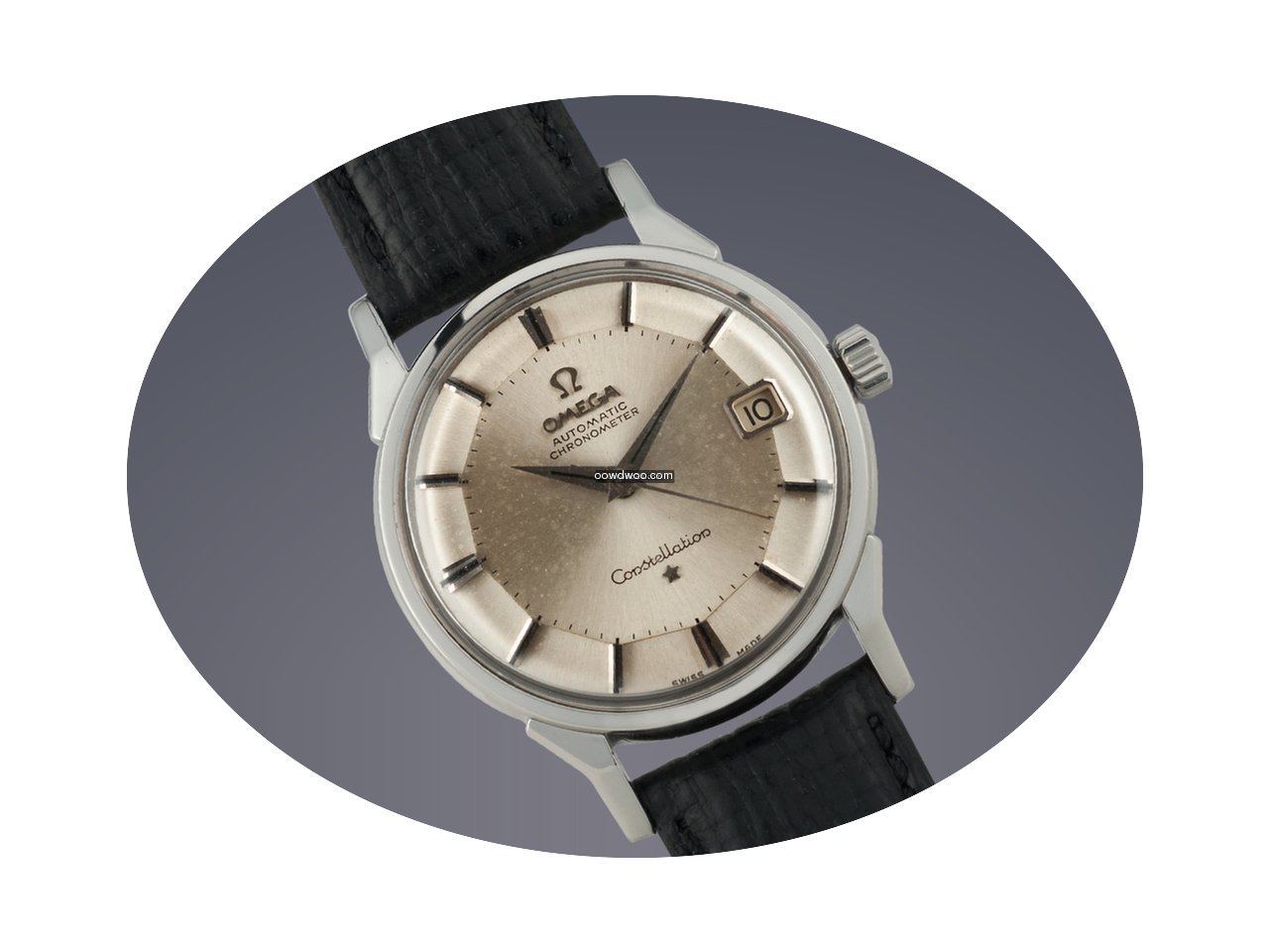 Omega Constellation 'Pie-Pan' stainless ...