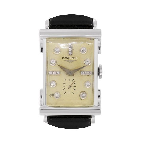 Longines Gold Diamond Dial Watch...
