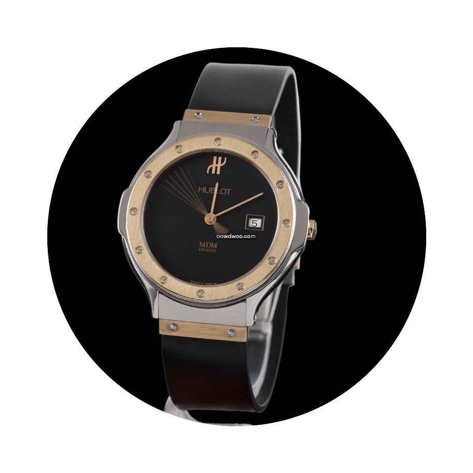 Hublot Classic Steel and Gold Diamonds M...